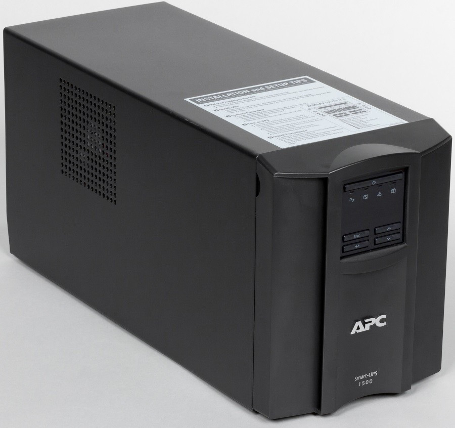 ДБЖ APC Smart-UPS 1500VA LCD, Lin.int., AVR, 8 x IEC, SmartSlot, USB, RJ-45, метал (SMT 1500I) Чорний Харьков - изображение 3