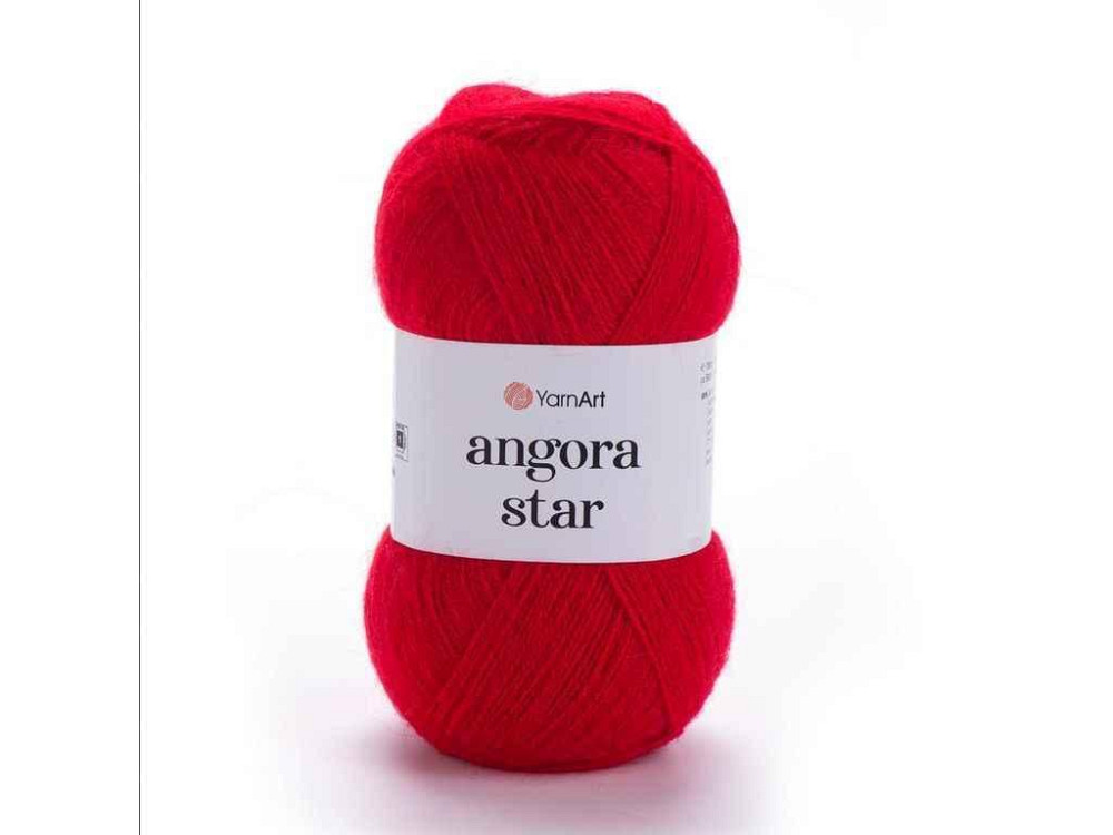 Пряжа Angora Star червоний 80% акрил 20% вовна 500м 100г 5шт/уп 156 ТМ YarnArt Київ - фото 1