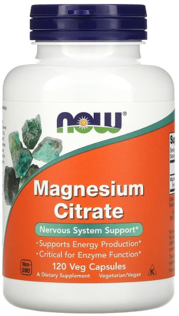 Магній цитрат Now Foods Magnesium Citrate 120 рослинних капсул Київ - фото 1