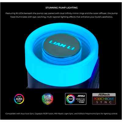 Система рідинного охолодження Lian Li GA II Lite 360R, Black (G89.GA2L36RB.00) Вінниця