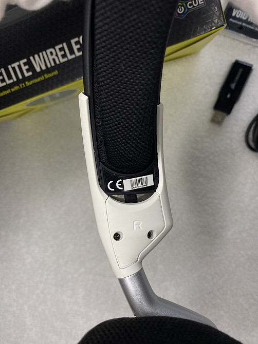 Гарнитура игровая Corsair VOID ELITE Wireless Dolby 7.1 белая, беспроводная, Wi-Fi, наушники CA-9011202-EU Киев - изображение 7