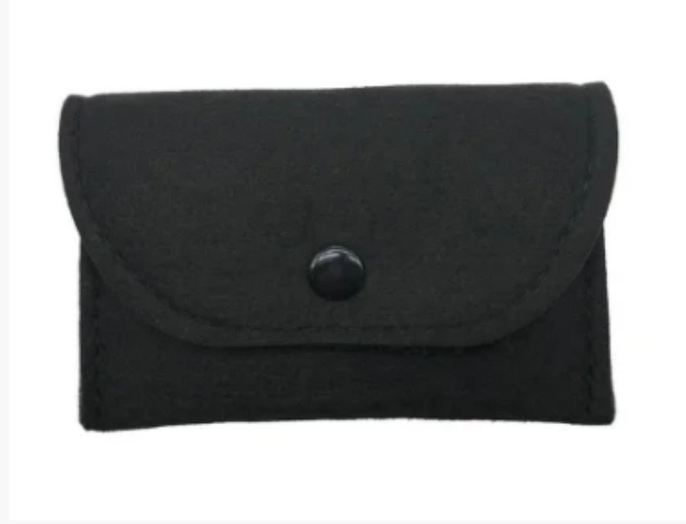 Гаманець для дрібних грошей на кнопці чорний Київ - фото 1