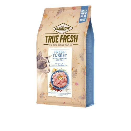 Корм сухой Carnilove True Fresh Cat Fresh Turkey д/взрослых кошек индейка 4,8 кг Киев - изображение 1