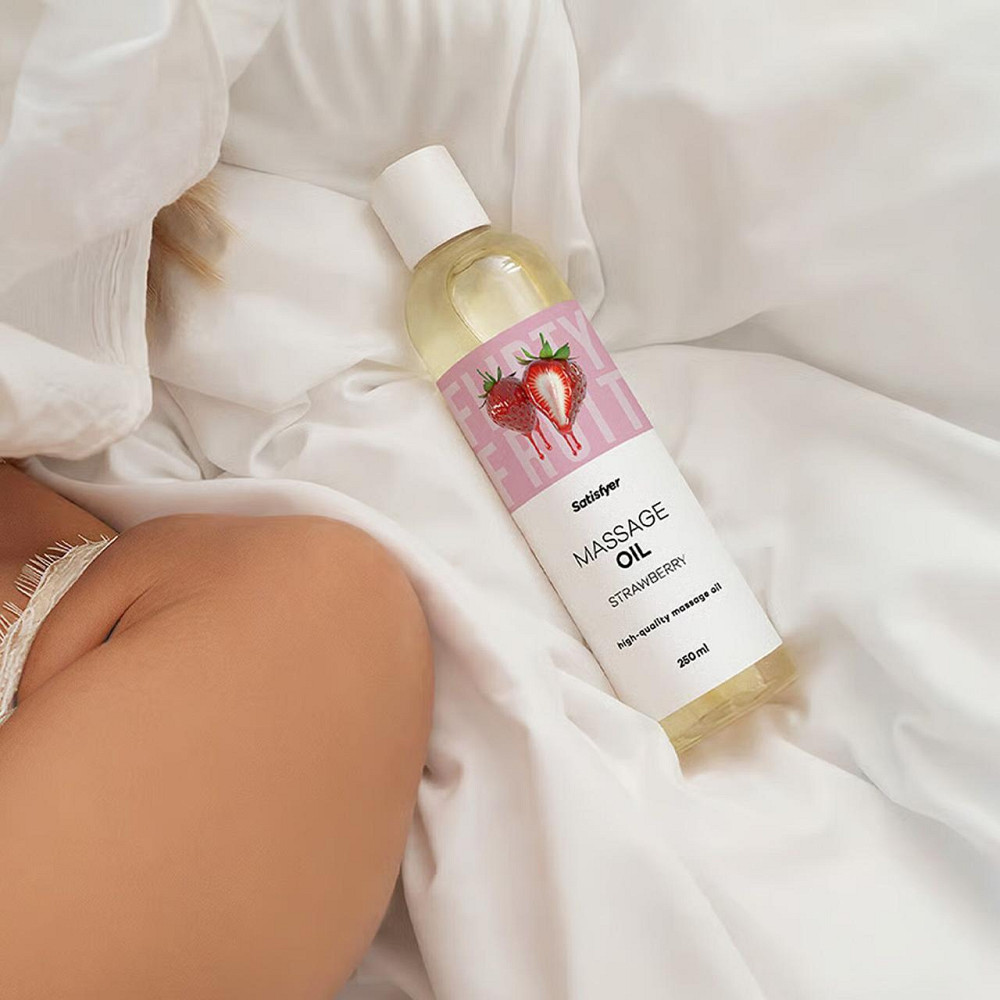 Розпродаж!!! Масажна олія Satisfyer Massage Oil Strawberry 250 мл (термін 30.04.2027) Sex Aura Київ - фото 7