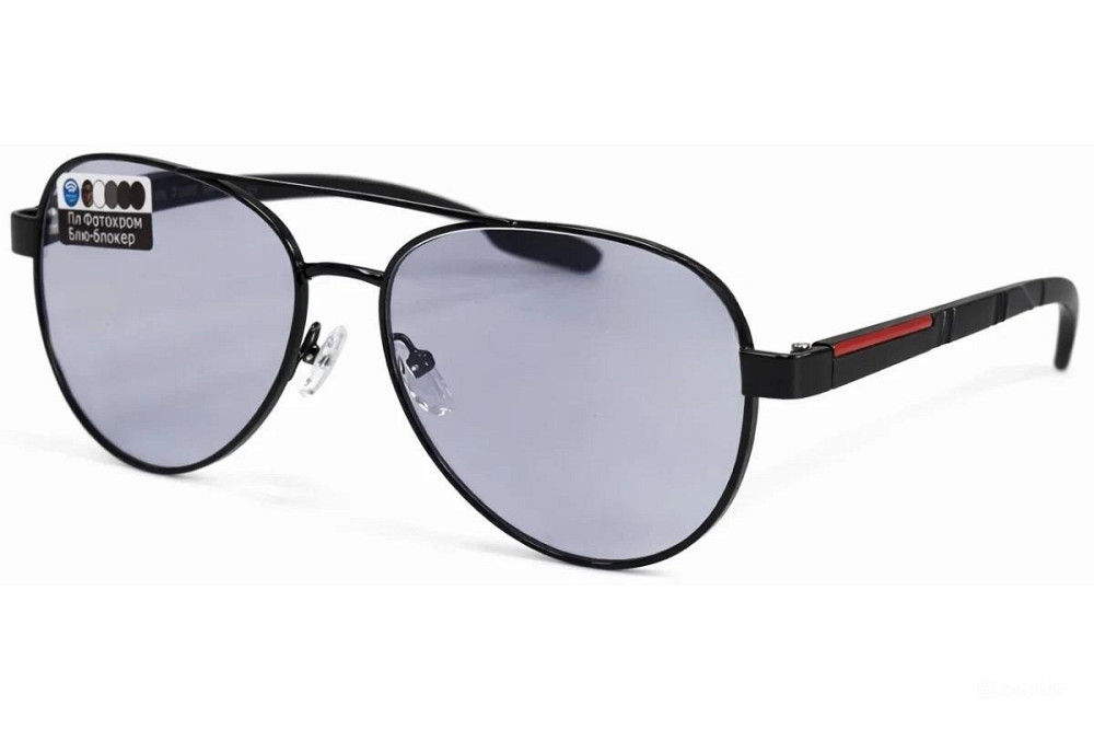 Окуляри фотохромні з діоптрією Black Хамелеон Blue Blocker -4.5 Луцьк - фото 1