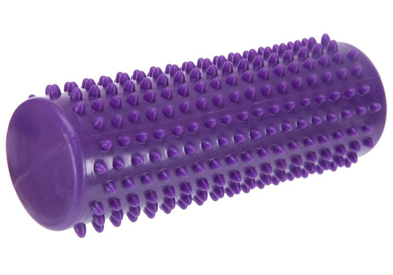 EasyFit Масажний циліндр EasyFit Spindle з шипами фіолетовий Київ - фото 1