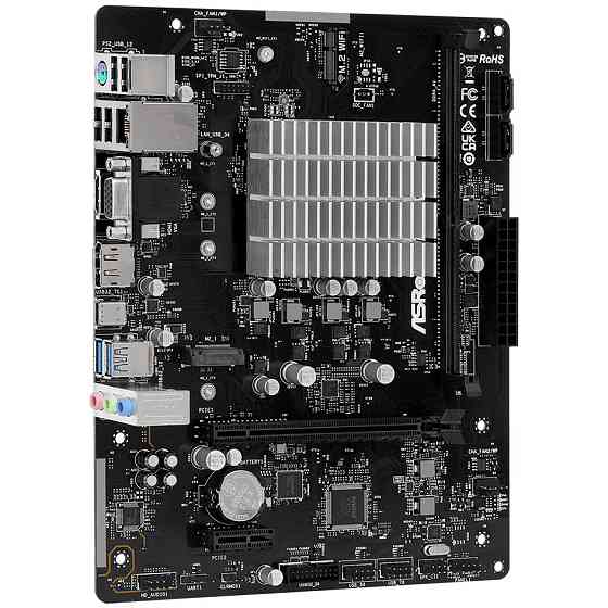 ASRock N100M (Quad-Core N100 3.4GHz, 1xDDR4 DIMM, VGA/HDMI/DP, 1*PCIe, 2xSATA, M.2, GLan, mATX) Винница