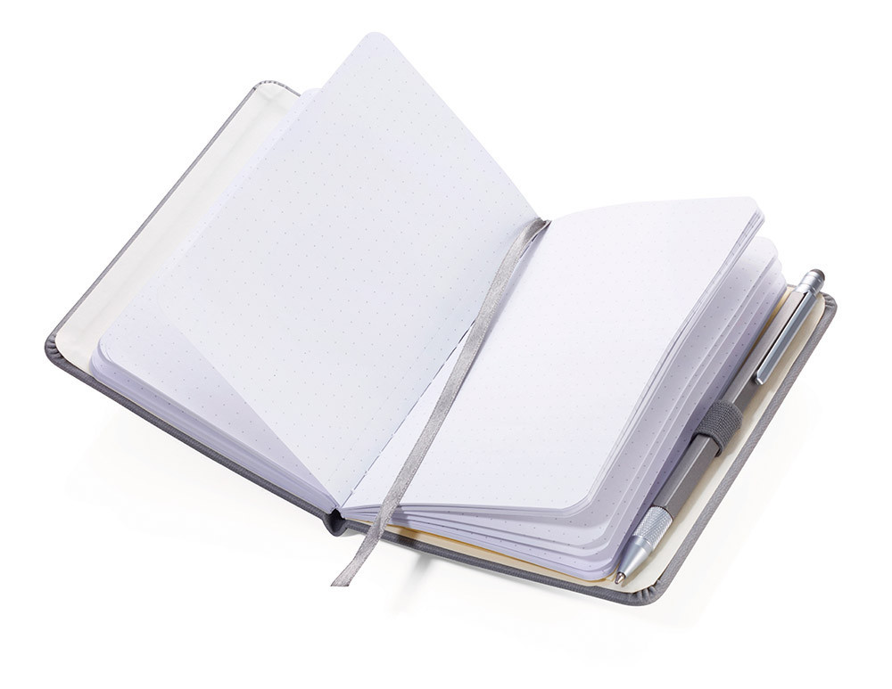 Блокнот с шариковой ручкой Troika Slim серый Ровно - изображение 2