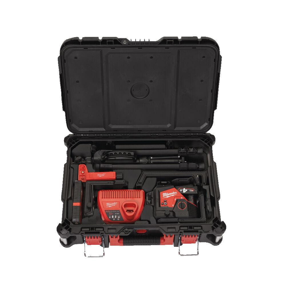 Нивелир лазерный 3D аккумуляторный MILWAUKEE, M12 3PLKIT-401P (+зар. прист.,1акум.Х4Ач, кейс PACKOUT) Одесса - изображение 6