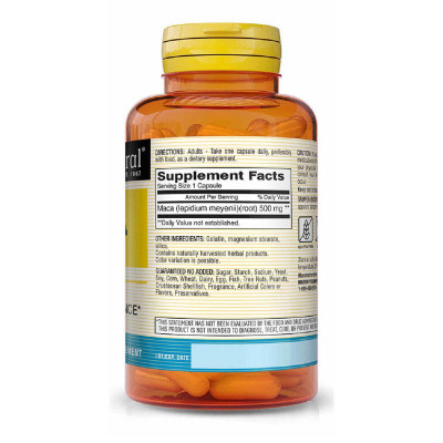 Трави Mason Natural Мака 500мг, Maca, 60 капсул (MAV-12545) Вінниця - фото 2