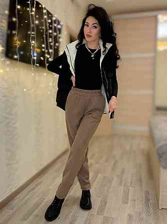 Женские утепленные брюки мом из вельвета на плотном флисе Мокко, 50/52 Одесса