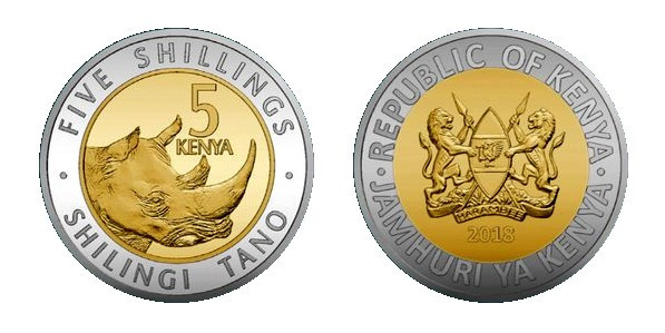 Kenya Кенія 5 Shillings 2018 UNC Полтава - фото 1