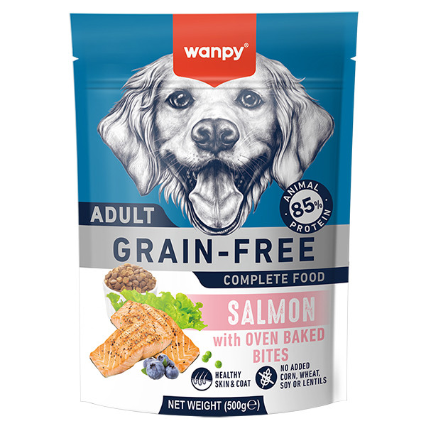 Wanpy Adult Dog Grain Free Salmon ВАНПИ ЛОСОСЬ ДЛЯ СОБАК сухой беззерновой корм Киев - изображение 1