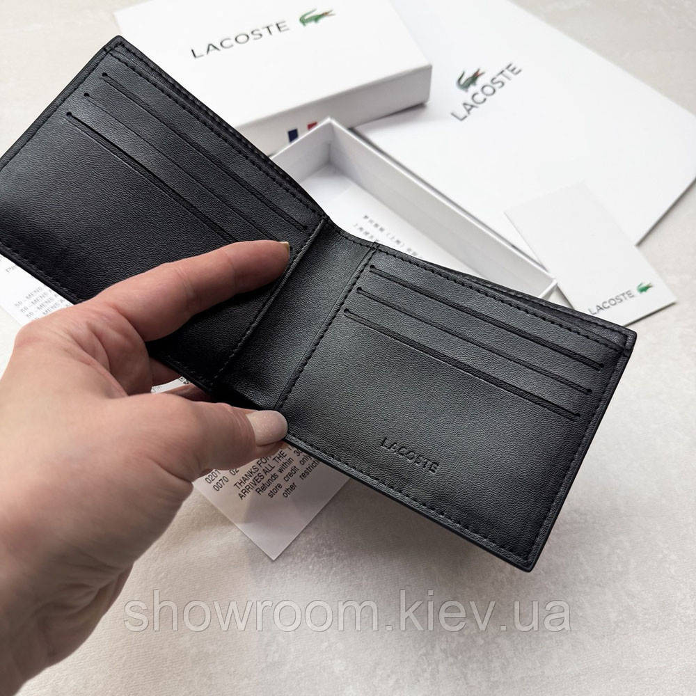Чоловіче портмоне Lacoste (1717) подарункова упаковка Київ - фото 6