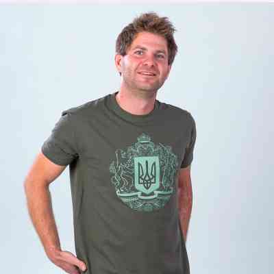 Футболка Sol's Imperial 190 Герб України хакі S (11500269/137S) Винница