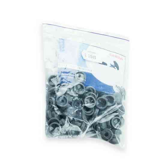 Кліпса №88 декор капелюшок під сам з шайбою (Ш13,2, Шл. сам.10,5-10,8) сера (100шт) Мукачево