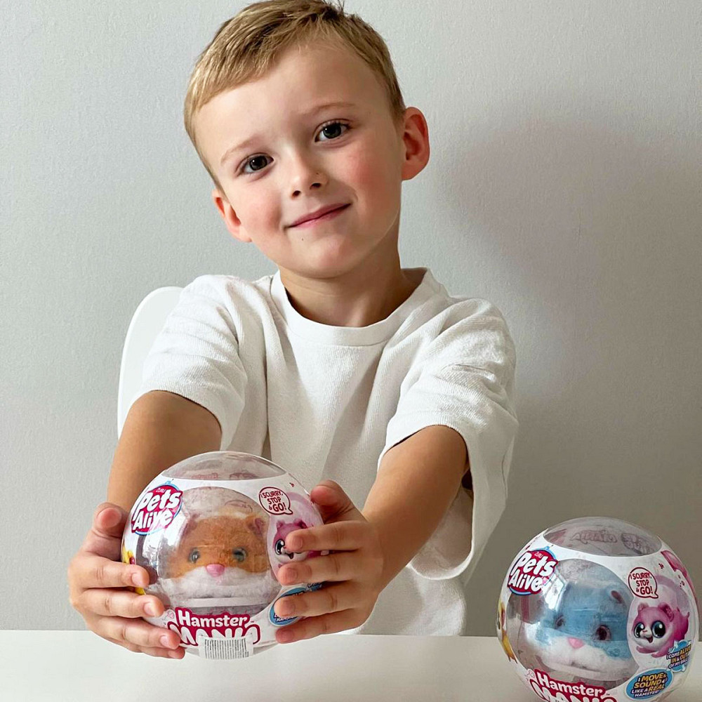 Інтерактивна м'яка іграшка S1 - Кумедний хом'ячок (блакитн.) Дніпро - фото 5