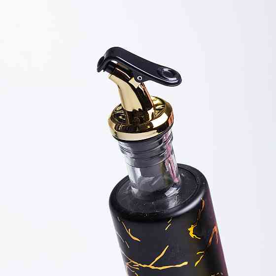 Yiwu Пляшка для олії з дозатором 300 мл, чорний мармур HP-1344 Коломыя