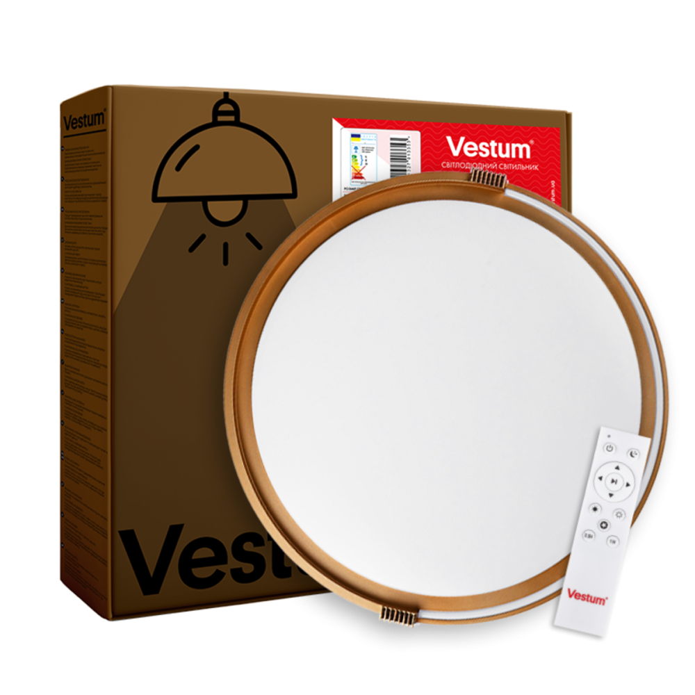 COLISEUM матовий 80W 480*70мм 3000К-6500К з ДК чорне золото Дніпро - фото 1