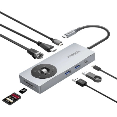 Концентратор Promate USB-C 14-in-1 Promate comandhub-pro (comandhub-pro) Вінниця - фото 1