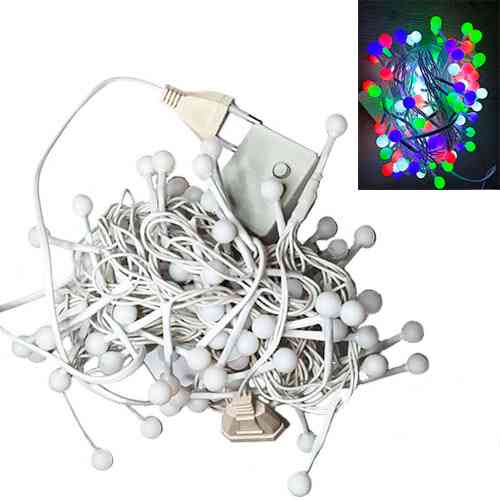 Гирлянда светодиодная новогодняя цветная Маленькие Шарики 100 LED 3м Винница