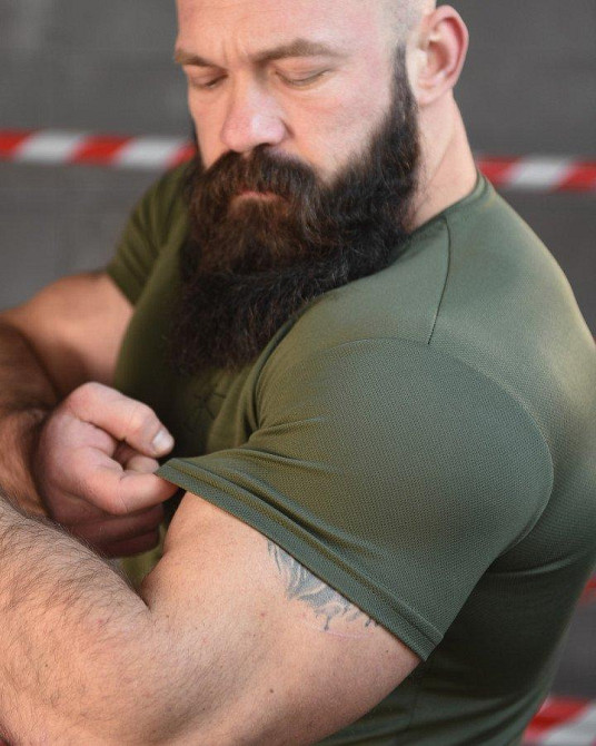 Тактична вологовідвідна футболка SABUR ЗСУ олива ВТ6551 Одесса - изображение 6