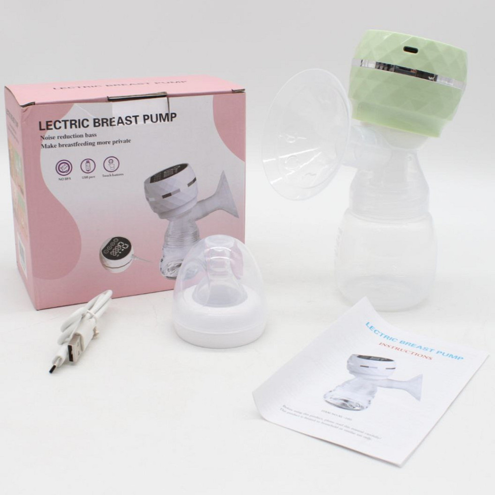 Електричний молоковідсмоктувач із соскою від USB,Zhibao,Зелений SBR Київ - фото 10