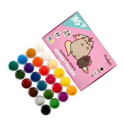 Гуашевые краски Yes Pusheen 24 кольорів по 20 мл (230404) Винница