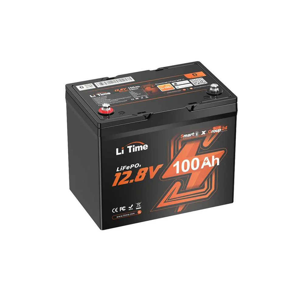 Акумуляторна батарея літій-залізо-фосфатна з Bluetooth 12.8В 100А*год LiFePO4 LiTime Group24 L12V100-100-GROUP24-BT-4-A70 Київ - фото 2