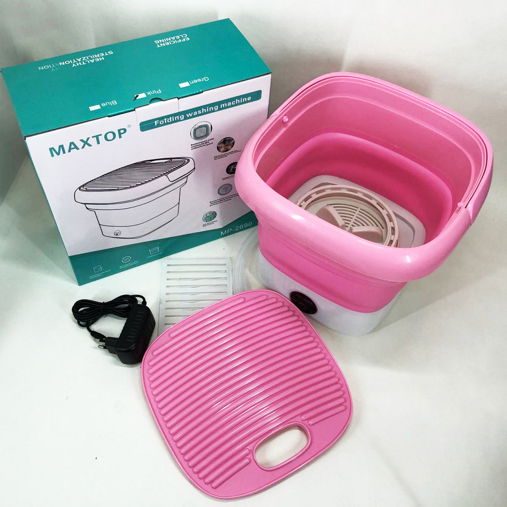 Складна пральна машина MAXTOP, Малогабаритна пральна машина, Портативна пралка відро MP-29 Львів - фото 2