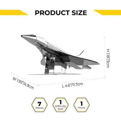 Конструктор Metal Time Коллекционная модель Supersonic Legend Concorde Airplane Самолет Конкорд (MT078) Винница
