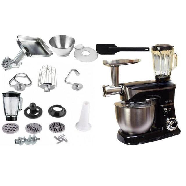 Професійний тістомісильник для дому, Планетарний міксер зі змінними насадками, Міксер із залізною чашею RA-78 Івано-Франківськ - фото 9