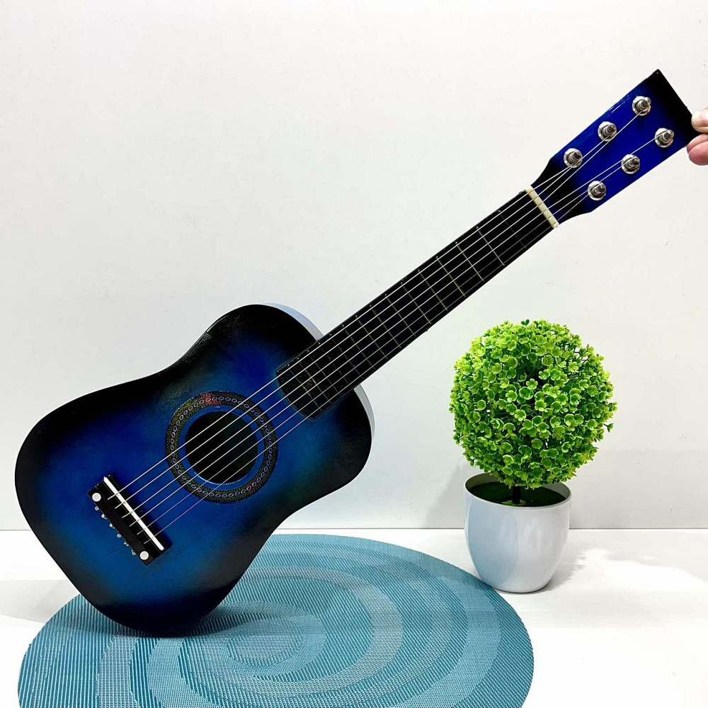 Гітара дерев'яна дитяча 6 струн Синя (M 1369) Чернигов - изображение 1