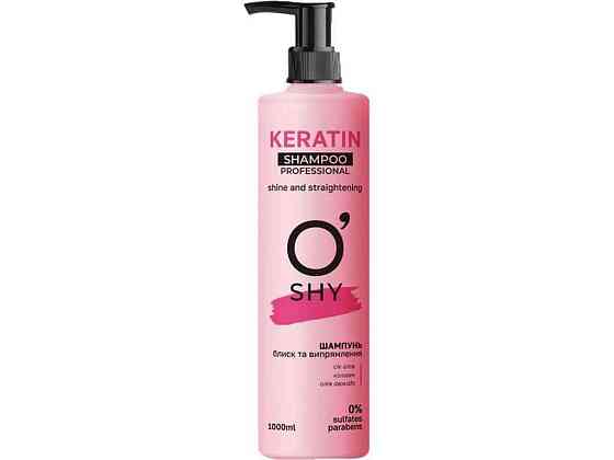 Шампунь 400мл Keratin. Блиск та випрямлення Professional ТМ OSHY Київ