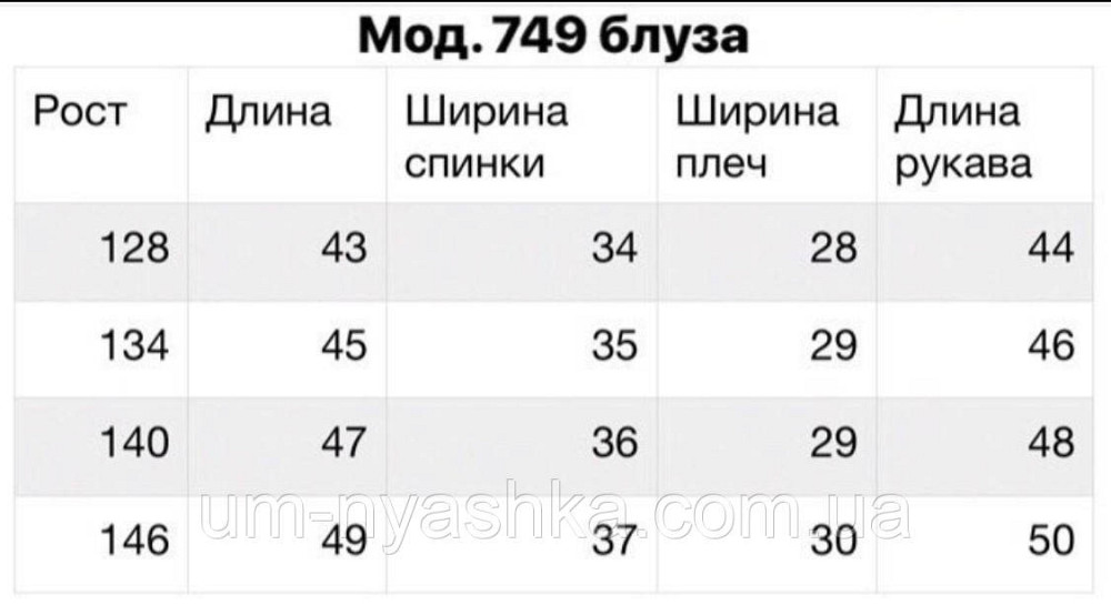 Красивая школьная блузка с длинным рукавом 140-146 Кривой Рог - изображение 2