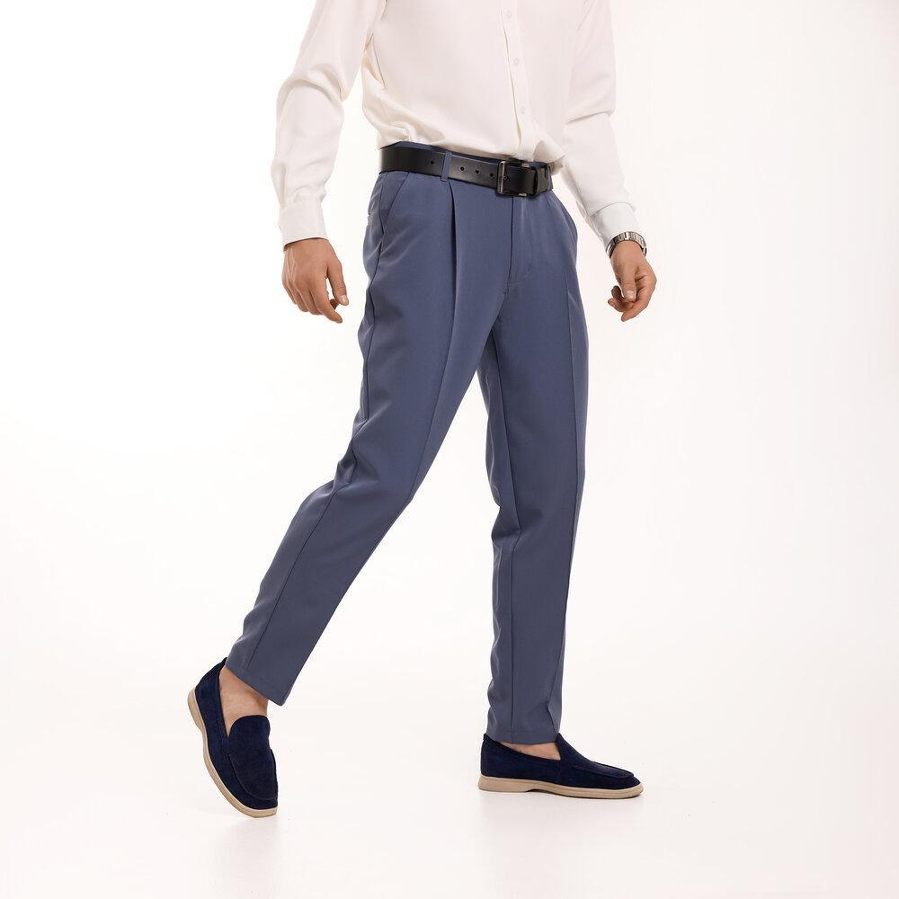 Антрацит темно-серые мужские брюки смарт-кэжуал со стрелками Pobedov Legend Киев - изображение 2