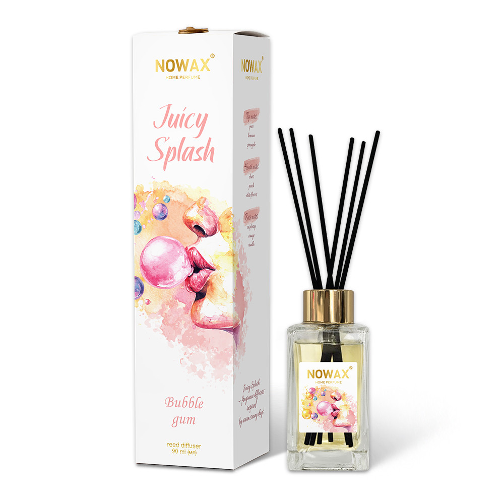 Аромадифузор з паличками Nowax Juicy Splash - Bubble Gum 90мл Львів - фото 1