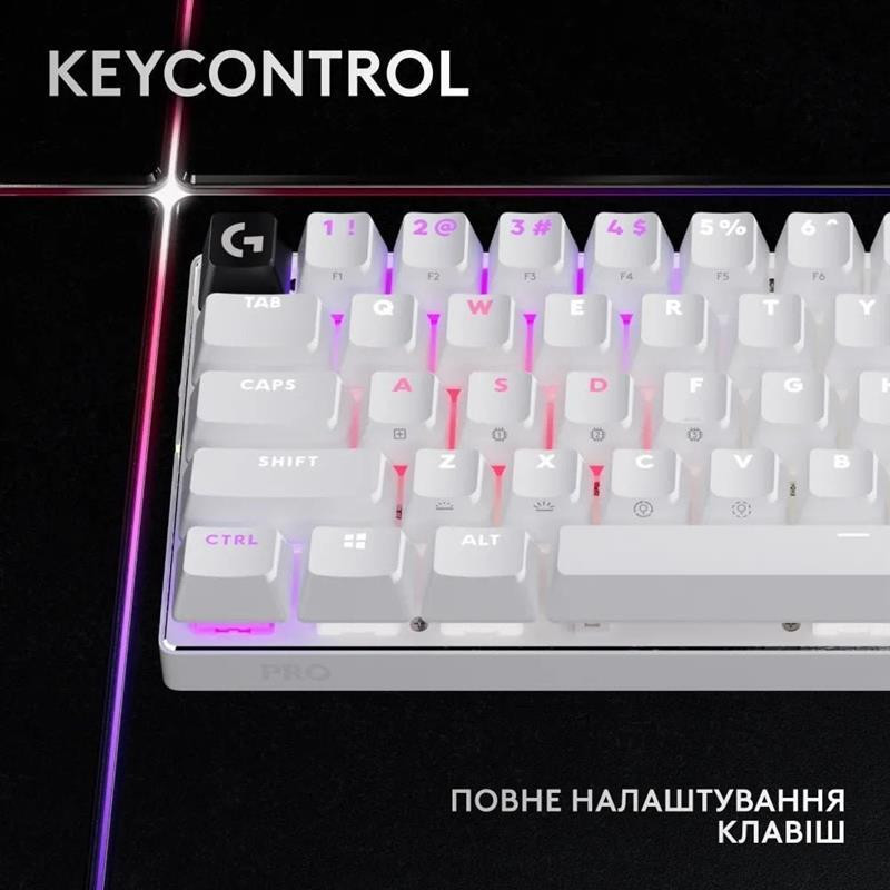 Клавіатура Logitech G PRO X 60 TKL GX Optical Tactile White (920-011930) Білий Харьков - изображение 4
