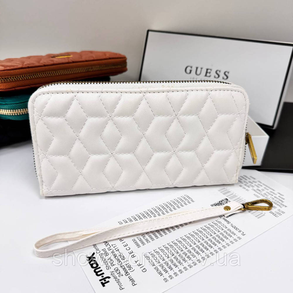 Жіночий гаманець на змійці Guess (7870) білий Київ - фото 2