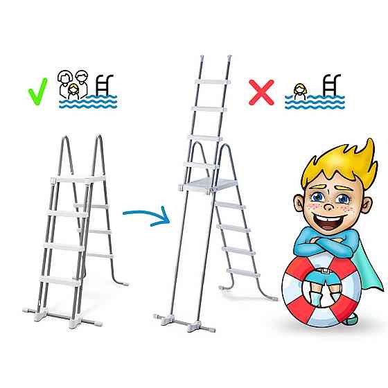 Бассейн каркасный овальный 21в1 INTEX 26796, 503 x 274 x 122 см, серый Киев