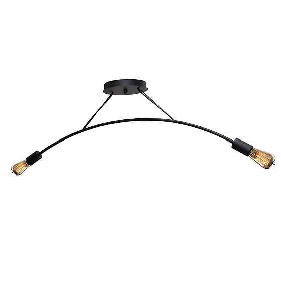 Люстра подвесная MSK Electric Orion на две лампы Е27 NL 9832-2 BK черная Одесса