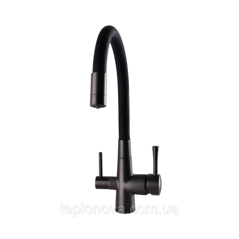 Змішувач для кухні під осмос Globus Lux LAZER GLLR-0903-11-GRAPHITE Чернівці - фото 4