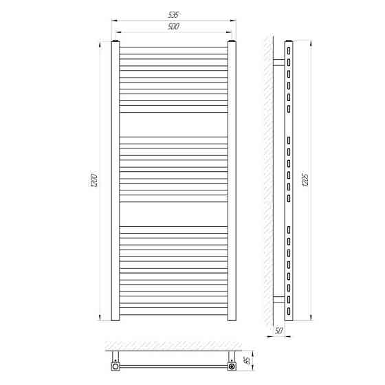 Водяна сушарка для рушників Laris Солар П20 500х1200 Київ
