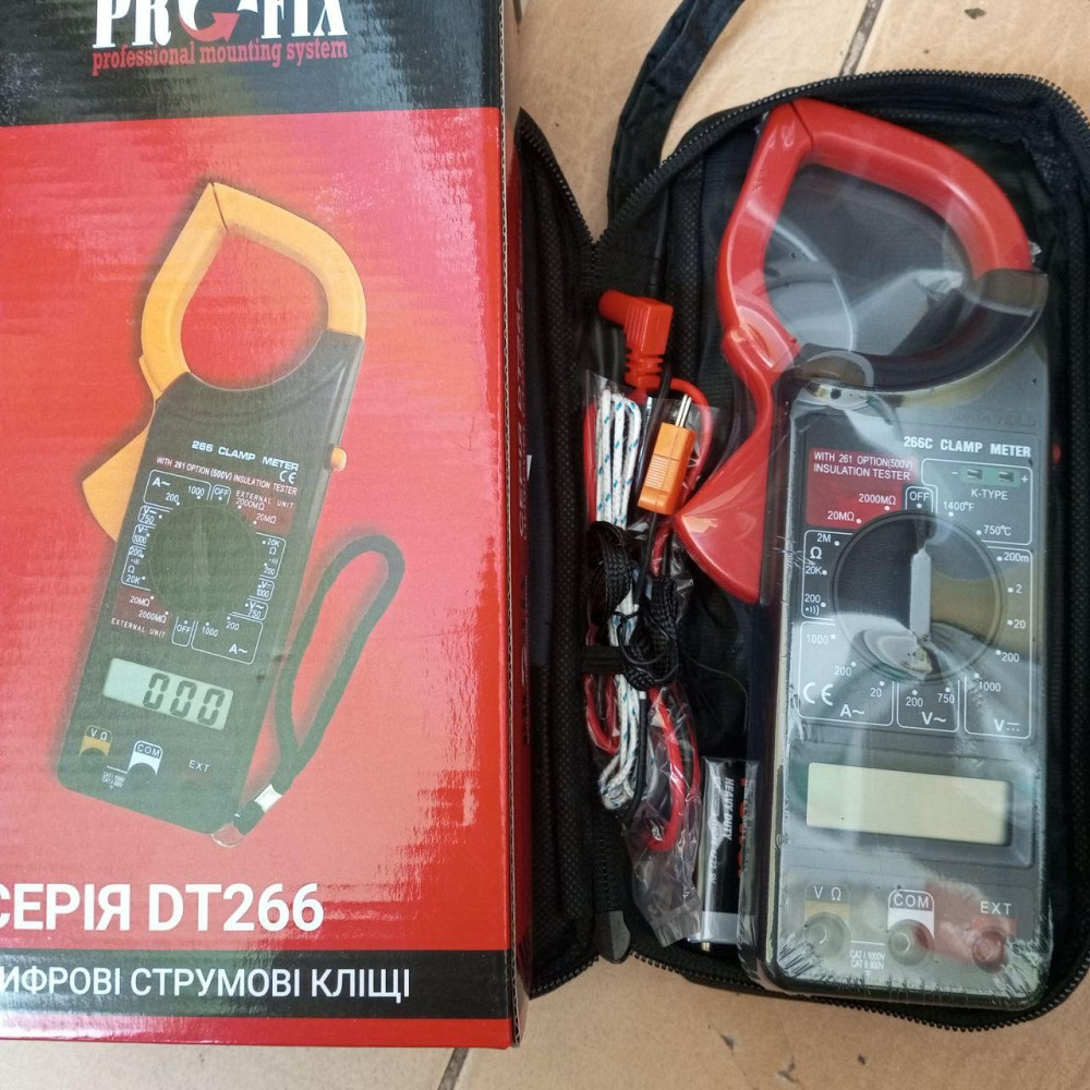 Кліщі струмовимірювальні ProFix DT266C Полтава - фото 1