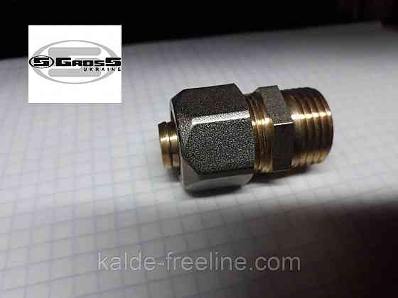 Муфта резьба наружная 20*3/4 M Gross (усиленная) для металлопластиковой трубы Харьков