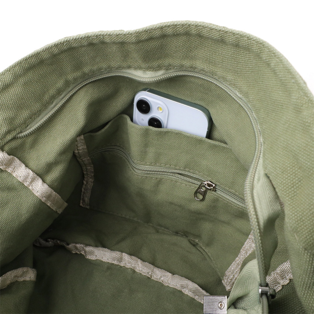 Сумка на плече из качественного текстиля Vintage sale_15131 Оливковый Киев - изображение 5