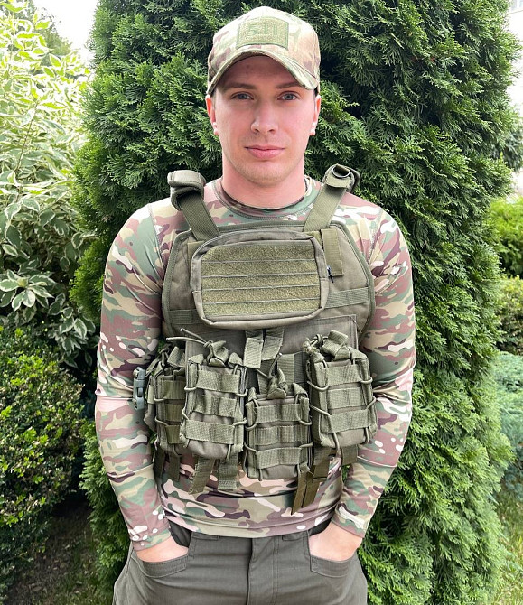 Плитоноска з підсумками Flas (без плит) Оливковий Вінниця - фото 4