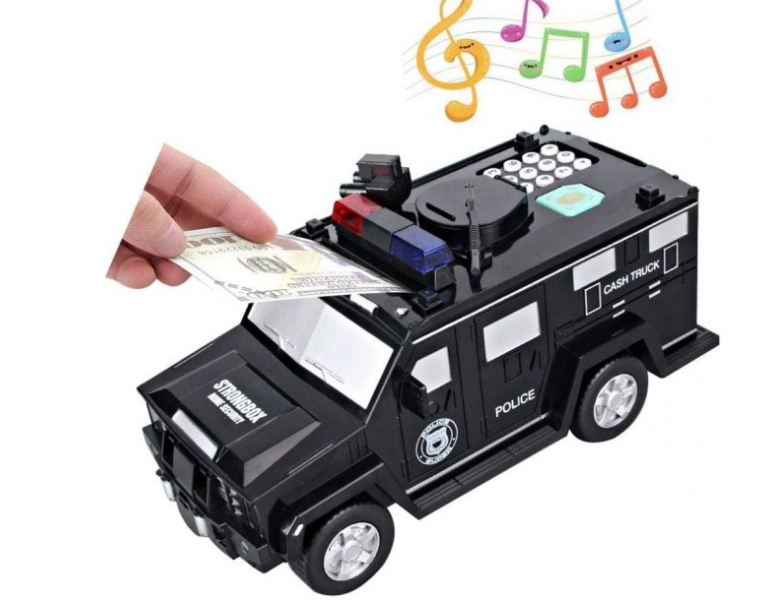 Дитяча копілка сейф машина поліцейська Hummer Cach Truck / 6688-19 Дніпро - фото 1