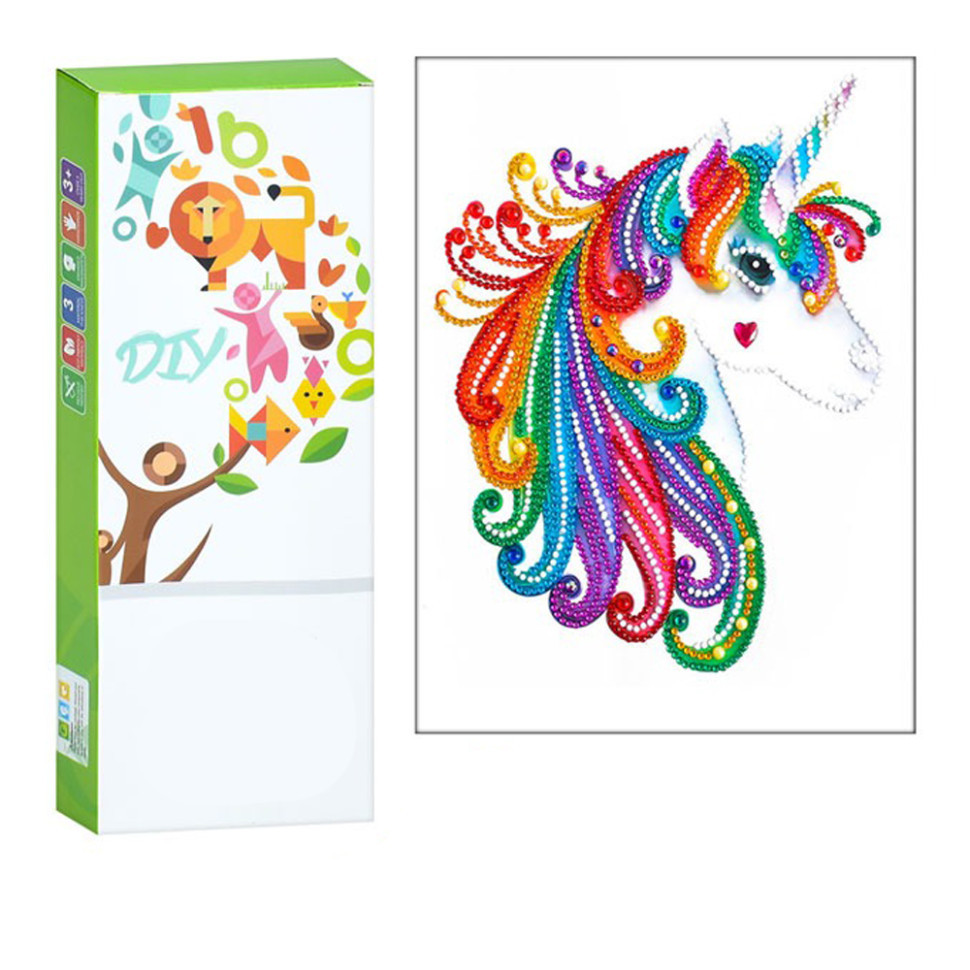 Дитячий набір для творчості Алмазна мозаїка "Єдиноріг" ST001 Вінниця - фото 1