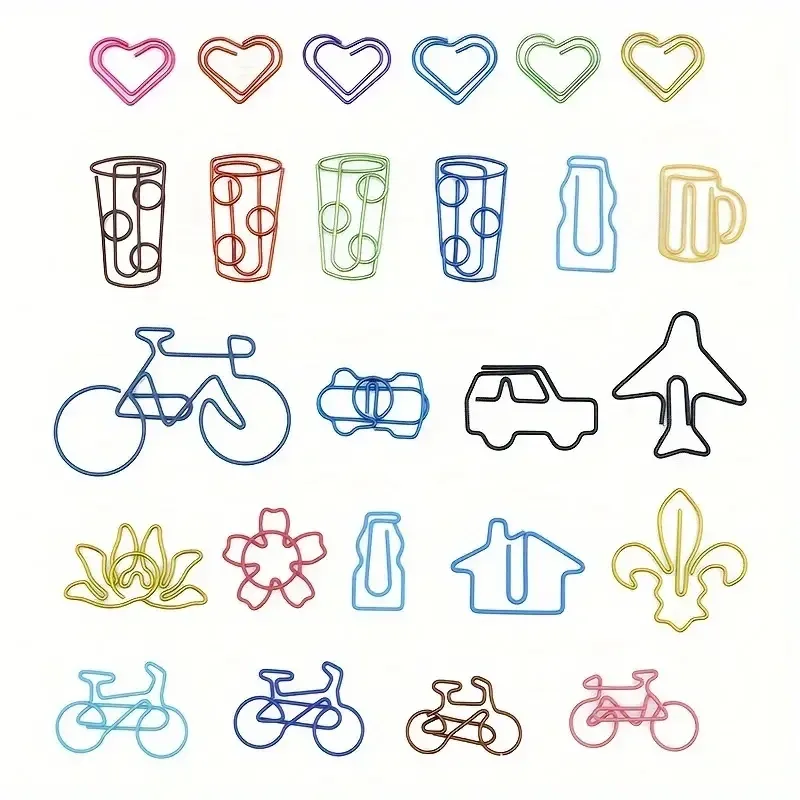 Набір декоративних скріпок у формі фігурок (30 шт) — рандомний вибір дизайну Київ - фото 5